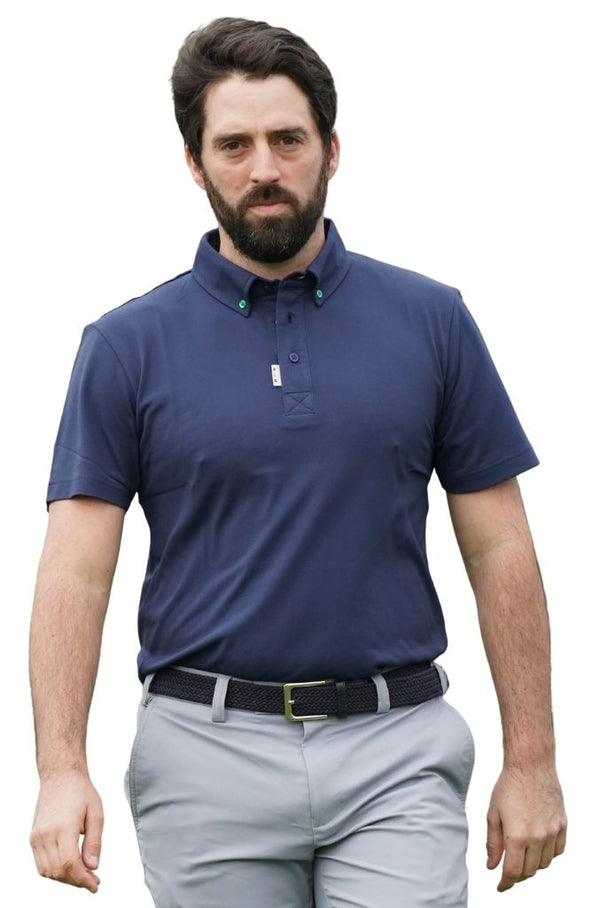 Nilsson Knapp Golf Polo Shirt - Navy