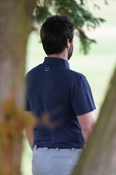 Nilsson Knapp Golf Polo Shirt - Navy